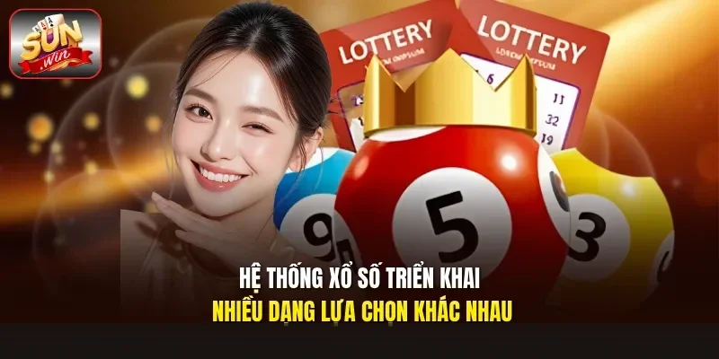 Hệ thống xổ số triển khai nhiều dạng lựa chọn khác nhau