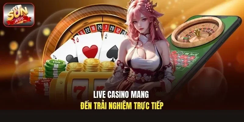 Live casino tại Sunwin mang đến không gian giải trí trực tiếp với hình ảnh sắc nét và đường truyền ổn định.