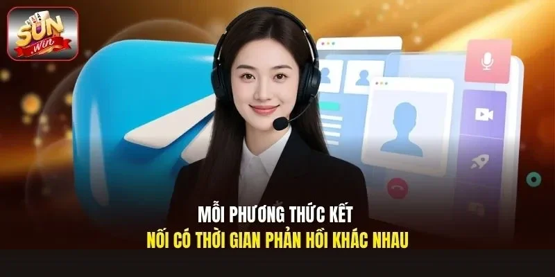 Mỗi phương thức kết nối có thời gian phản hồi khác nhau